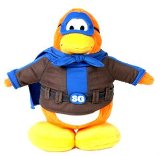 Jakks Disney Club Penguin 6.5 Inch Series 1 Plush Figure Shadow Guy [Includes Coin with Code!]